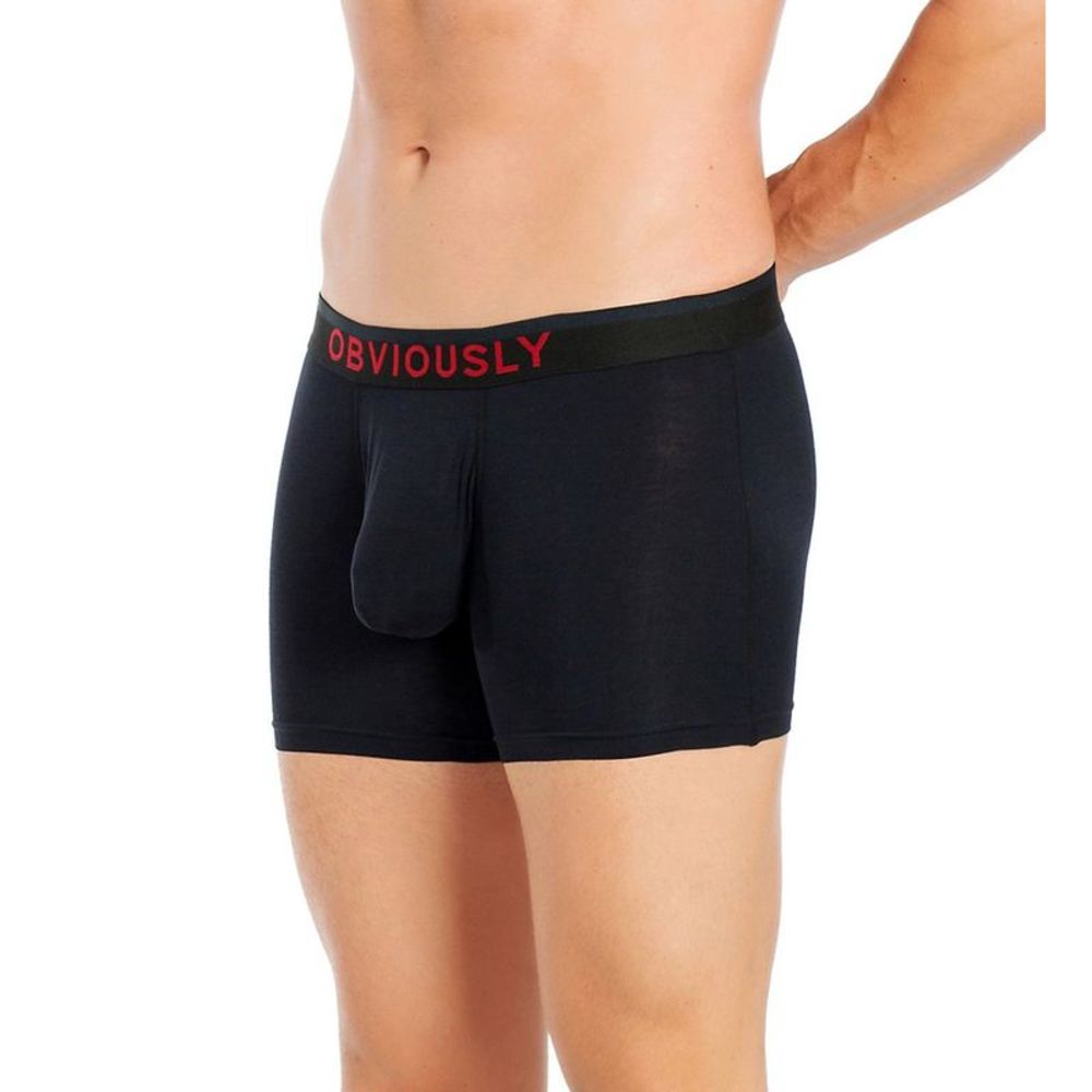 Obviously FreeMan AnatoFREE 3 Inch Boxer Brief -  Black  C00-1A